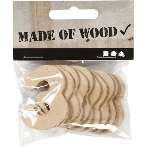 Cyfra 3 z MDF H: 4 cm 10 szt. Cyfra 3 z MDF H: 4 cm 10 szt.