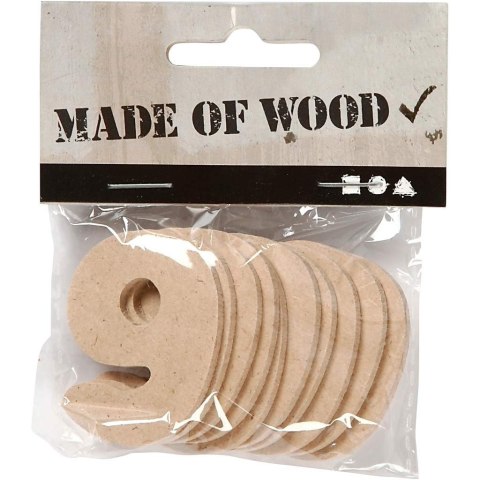 Cyfra 9 z MDF H: 4 cm 10 szt. Cyfra 9 z MDF H: 4 cm 10 szt.