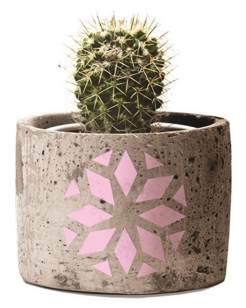 Doniczka walec z Betonu H: 5,7cm D: 9 cm Doniczka walec z Betonu H: 5,7cm D: 9 cm