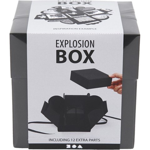 Eksplodujące Pudełko DIY Czarne Eksplodujące Pudełko DIY Czarne