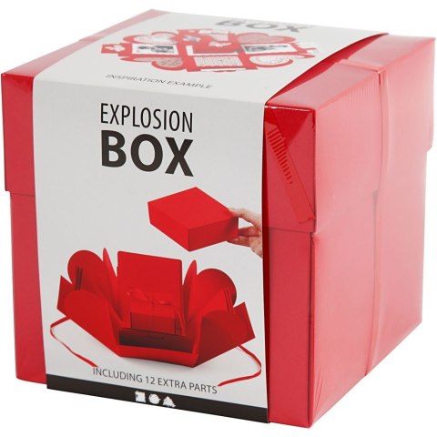 Eksplodujące Pudełko DIY Czerwone Eksplodujące Pudełko DIY Czerwone