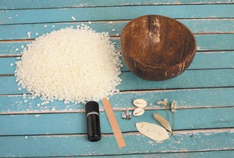 Zestaw DIY Świeca Sojowa - Kokos Zestaw DIY Świeca Sojowa - Kokos