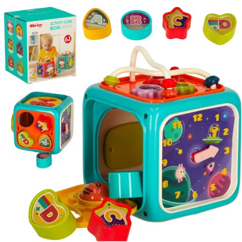 Kostka edukacyjna sorter 6w1 niebieska Kostka edukacyjna sorter 6w1 niebieska