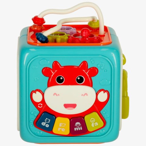 Kostka edukacyjna sorter 6w1 niebieska Kostka edukacyjna sorter 6w1 niebieska
