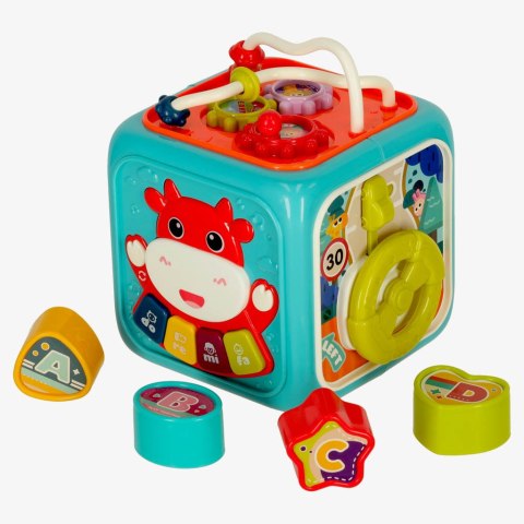Kostka edukacyjna sorter 6w1 niebieska Kostka edukacyjna sorter 6w1 niebieska