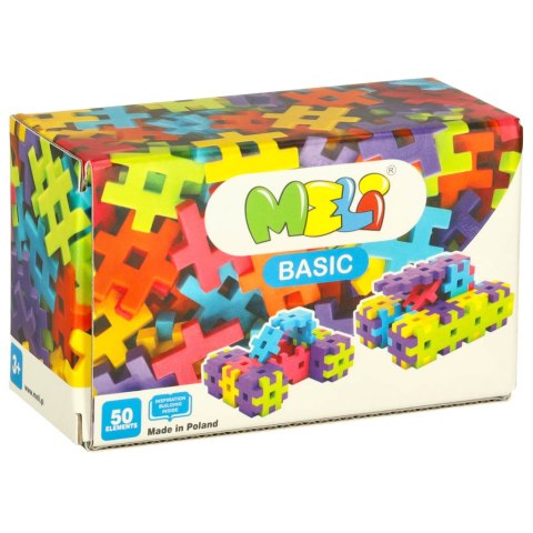 Klocki konstrukcyjne kreatywne wafle 50 szt. MELI Klocki konstrukcyjne kreatywne wafle 50 szt. MELI