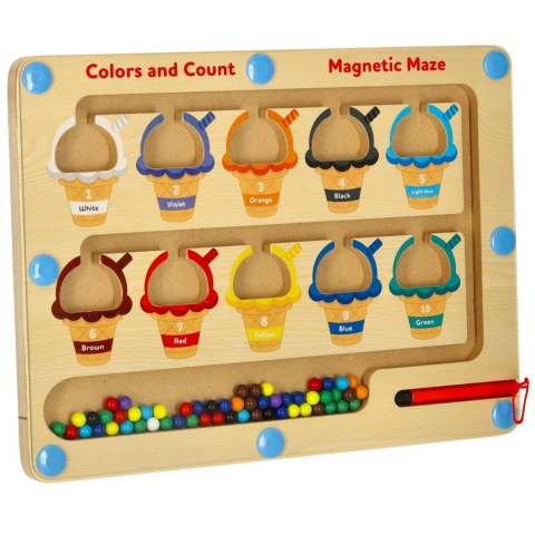 Tablica magnetyczna edukacyjna montessori sortowanie kolorowe kulki lody 30 cm x 22 cm Tablica magnetyczna edukacyjna montessori sortowanie kolorowe kulki lody 30 cm x 22 cm