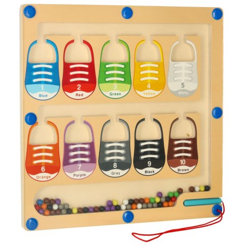 Tablica magnetyczna edukacyjna montessori sortowanie nauka kolorów buty 30 x 30 cm Tablica magnetyczna edukacyjna montessori sortowanie nauka kolorów buty 30 x 30 cm