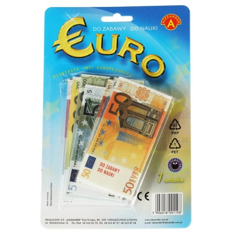 ALEXANDER Euro pieniądze zabawka edukacyjna 119 elementów 3+ ALEXANDER Euro pieniądze zabawka edukacyjna 119 elementów 3+