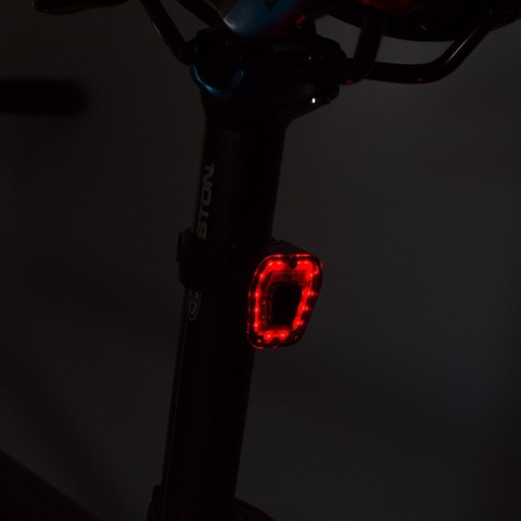Lampka rowerowa przednia tylna USB światło rowerowe czerwone 100 lumenów wbudowany akumulator Lampka rowerowa przednia tylna USB światło rowerowe czerwone 100 lumenów wbudowany akumulator