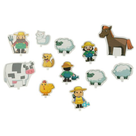 Klocki konstrukcyjne polskie mini wafle farmer blister 185 elementów MARIOINEX Klocki konstrukcyjne polskie mini wafle farmer blister 185 elementów MARIOINEX