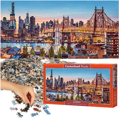 Puzzle układanka 4000 elementów Wieczór w Nowym Jorku 138x68cm CASTORLAND Puzzle układanka 4000 elementów Wieczór w Nowym Jorku 138x68cm CASTORLAND