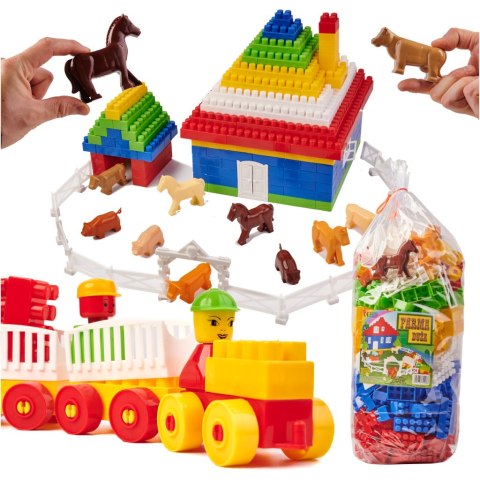 DIPLO Farma duża klocki dla dzieci konstrukcyjne plastikowe 292el. DIPLO Farma duża klocki dla dzieci konstrukcyjne plastikowe 292el.