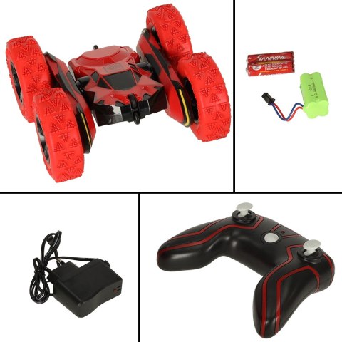 Samochód zdalnie sterowany Stunt Car Akrobata czerwony Samochód zdalnie sterowany Stunt Car Akrobata czerwony