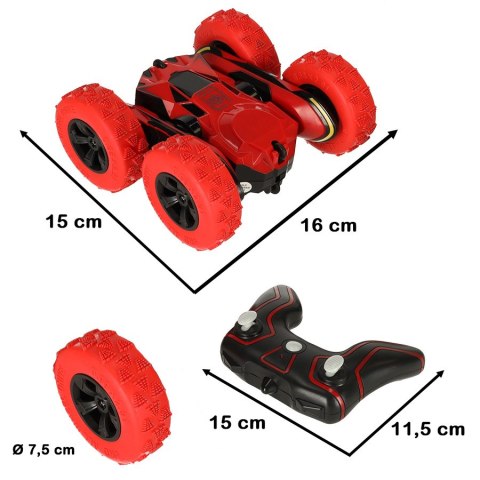 Samochód zdalnie sterowany Stunt Car Akrobata czerwony Samochód zdalnie sterowany Stunt Car Akrobata czerwony