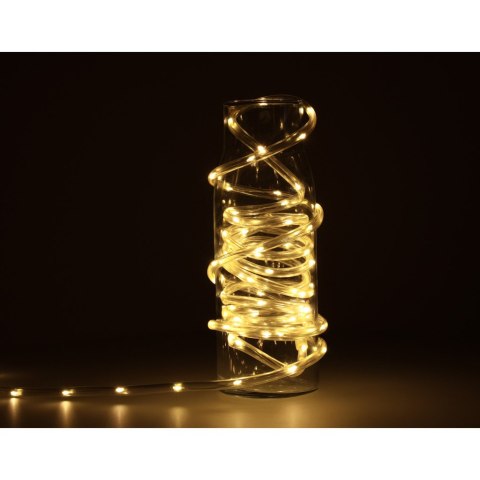 Lampki LED zewnętrzne wąż świetlny sznur na balkon świąteczne choinkowe 10m 100LED ciepły biały 8 trybów świecenia Lampki LED zewnętrzne wąż świetlny sznur na balkon świąteczne choinkowe 10m 100LED ciepły biały 8 trybów świecenia