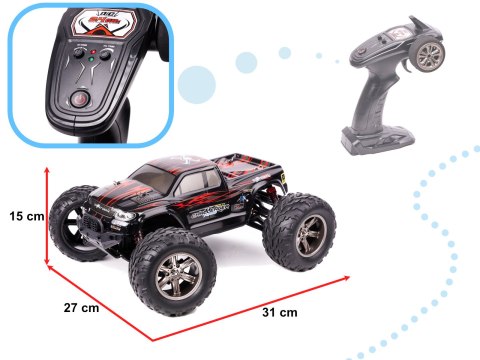 Samochód zdalnie sterowany MONSTER TRUCK 1:12 2,4GHz X9115 czerwony Samochód zdalnie sterowany MONSTER TRUCK 1:12 2,4GHz X9115 czerwony