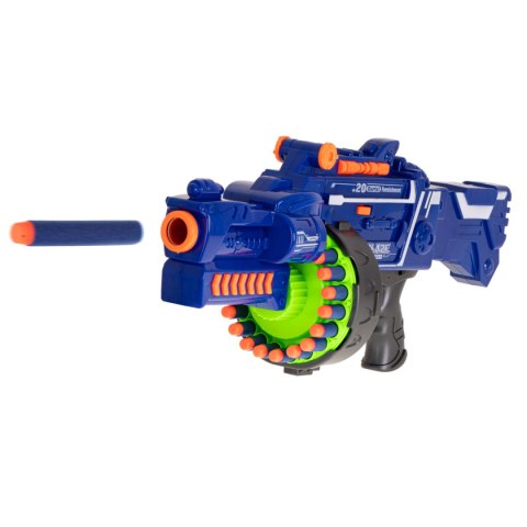 Karabin na piankowe strzałki bębenkowy + 40 strzałek Karabin na piankowe strzałki bębenkowy + 40 strzałek