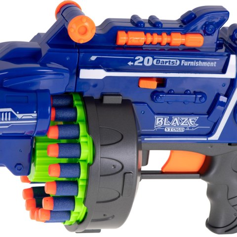 Karabin na piankowe strzałki bębenkowy + 40 strzałek Karabin na piankowe strzałki bębenkowy + 40 strzałek