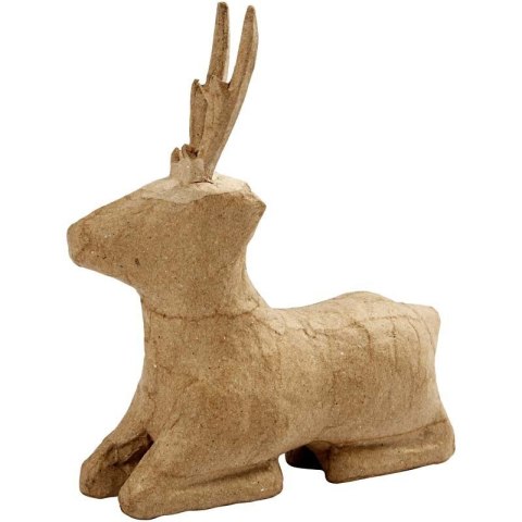 Jelonek leżący z papier-mache Jelonek leżący z papier-mache