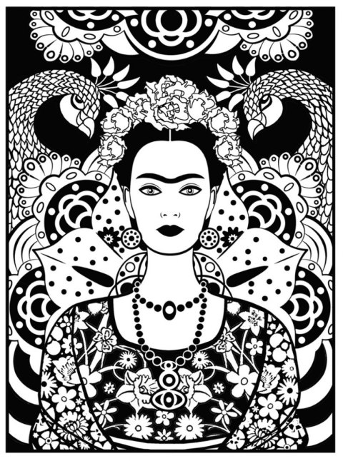 Kolorowanka Welwetowa 47x35 Frida Kahlo Kolorowanka Welwetowa 47x35 Frida Kahlo