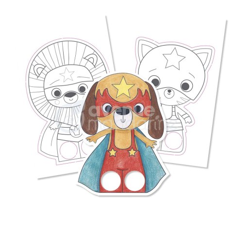 Kolorowanki Pacynki Zwierzęta Superhero Kolorowanki Pacynki Zwierzęta Superhero