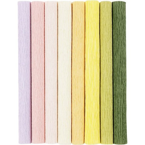 Krepina 25x60 cm 8 ark. kol. pastelowe Krepina 25x60 cm 8 ark. kol. pastelowe