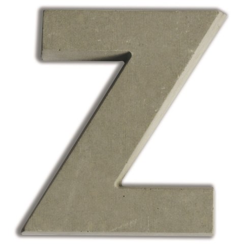 Litera Z z betonu H:7,6 cm Litera Z z betonu H:7,6 cm