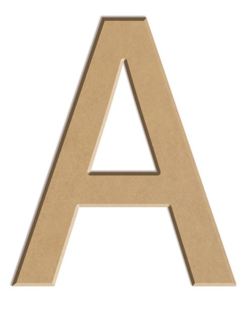 Litera płaska A z MDF H: 10 cm Litera płaska A z MDF H: 10 cm