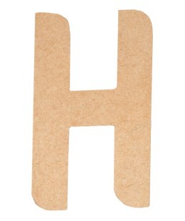 Litera płaska H z MDF H: 40 cm