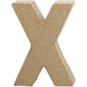 Litera X z papier-mache H: 10 cm