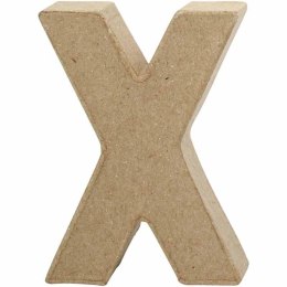 Litera X z papier-mache H: 10 cm