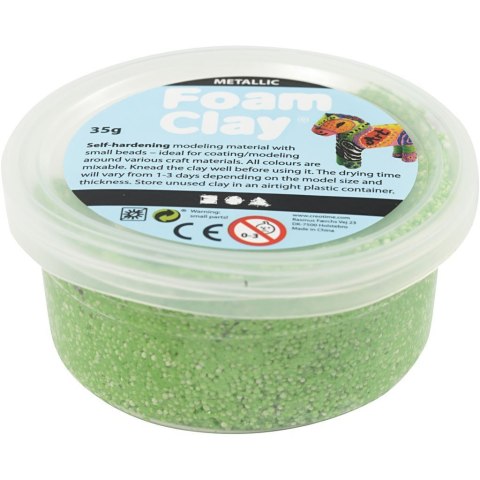 Masa Foam Clay Metaliczna Zielona 35 g Masa Foam Clay Metaliczna Zielona 35 g