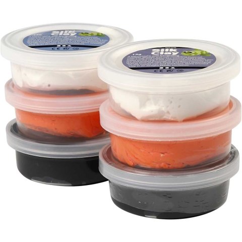Masa Silk Clay - 6x14g kol. Halloweenowe Masa Silk Clay - 6x14g kol. Halloweenowe