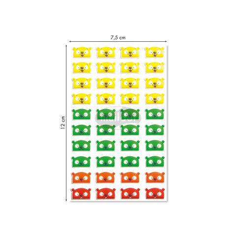 Naklejki 3D wypukłe Emocje Misie Naklejki 3D wypukłe Emocje Misie