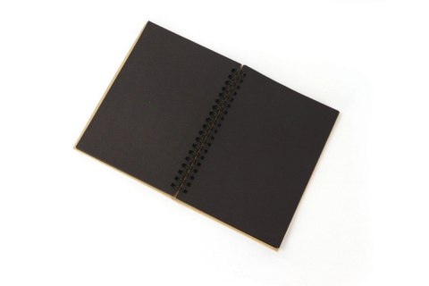 Notes 18x13cm Brązowy z czarnym papierem Notes 18x13cm Brązowy z czarnym papierem