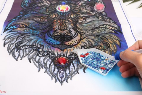 Obraz Diamentowa Mozaika 40x50cm Lupus Obraz Diamentowa Mozaika 40x50cm Lupus