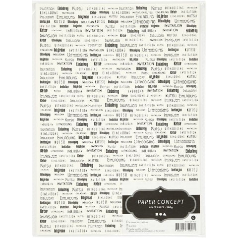 Papier Invitation A4, 100g, 10 ark. Papier Invitation A4, 100g, 10 ark.