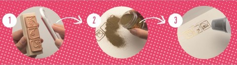 Puder do Embossingu brokatowy Mango Puder do Embossingu brokatowy Mango