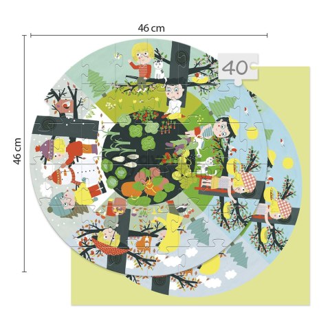 Puzzle Pory roku 40 elementów Puzzle Pory roku 40 elementów