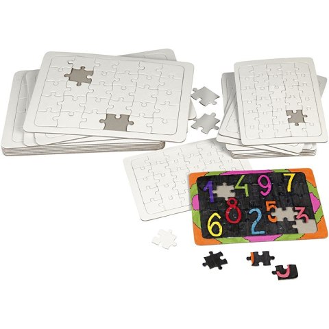 Puzzle do pomalowania A4 30x21cm Puzzle do pomalowania A4 30x21cm