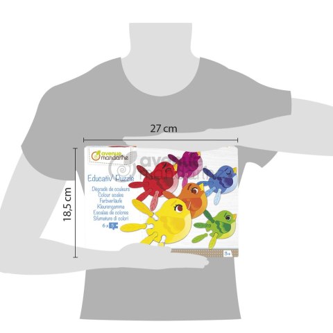 Puzzle edukacyjne Odcienie barw Puzzle edukacyjne Odcienie barw