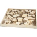 Świąteczne zawieszki sklejka 7-9cm 90szt