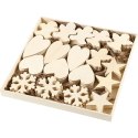 Świąteczne zawieszki sklejka 9-11cm 90sz