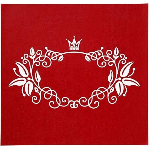 Szablon Sitodruk Ramka z Koroną 22x21 cm Szablon Sitodruk Ramka z Koroną 22x21 cm