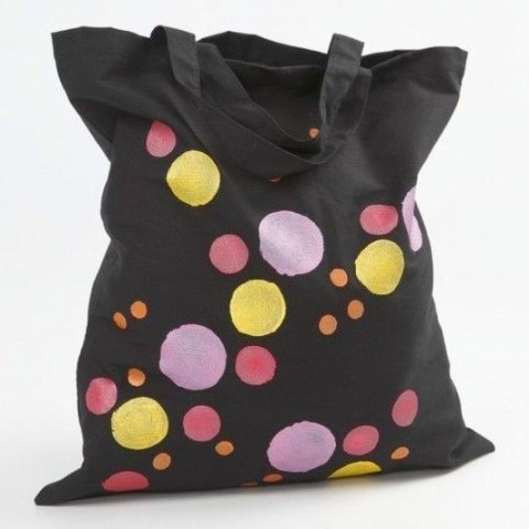 Torba materiałowa Czarna 38x42 cm Torba materiałowa Czarna 38x42 cm