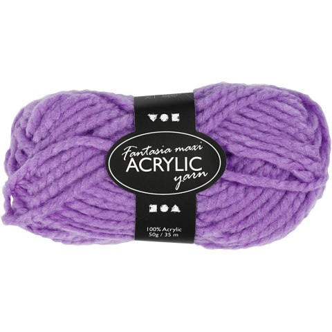 Włóczka akryl Maxi Fioletowa 50 g Włóczka akryl Maxi Fioletowa 50 g