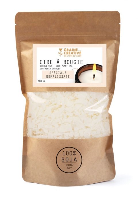Wosk Sojowy do Świec w słoiczkach 380 g Wosk Sojowy do Świec w słoiczkach 380 g